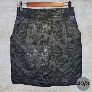 Vintage Designer Black Mini Skirt